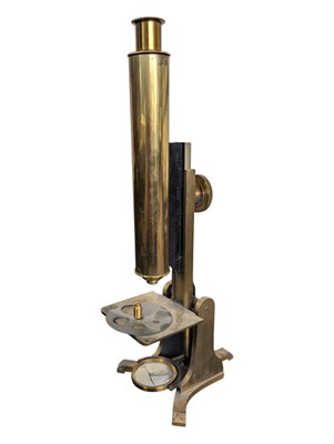 Lot 271 - WILLIAM LADD (1815 - 1885) - 19TH CENTURY VICTORIAN BRASS MICROSCOPE