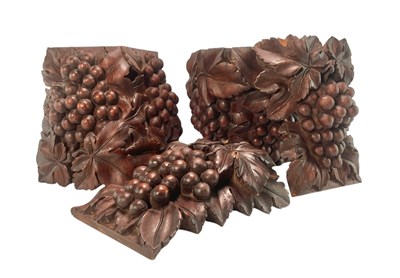 Lot 576 - ARCHITECTURAL SALVAGE - FOUR LATE 19TH CENTURY CARVED PINE EMBELLISHMENTS