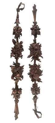Lot 549 - ARCHITECTURAL SALVAGE - PAIR OF ADAMS STYLE 19TH CENTURY CARVED OAK EMBELLISHMENTS