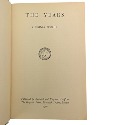 Lot 22 - WOOLF, VIRGINIA - 1937 THE YEARS, FIRST EDITION