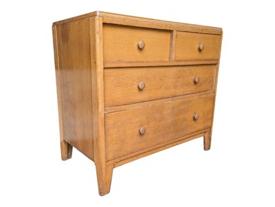 Lot 620a - VINTAGE MID 20TH CENTURY TWO OVER TWO CHEST OF DRAWERS
