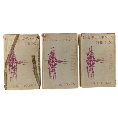 Lot 20 - TOLKIEN, J.R.R. - 1960 THE LORD OF THE RINGS TRILOGY - READER'S UNION EDITION WITH JACKETS