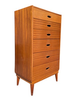 Lot 623a - AUSTINSUITE - VINTAGE MID CENTURY TEAK TALLBOY CHEST OF DRAWERS