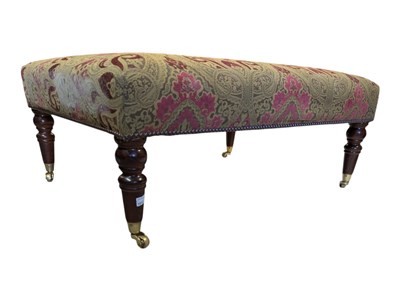 Lot 1012 - REPRODUCTION VICTORIAN REVIVAL FOOTSTOOL