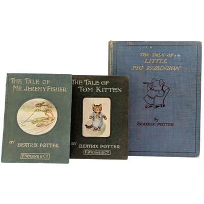 Lot 168 - POTTER, BEATRIX - THE TALE OF PIG ROBINSON, THE TALE OF TOM KITTEN AND THE TALE OF JEREMY FISHER