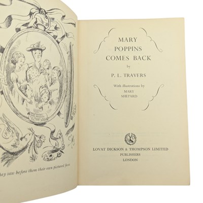 Lot 24 - TRAVERS, P.L. - MARY POPPINS, MARY POPPINS COMES BACK, & MARY POPPINS OPENS THE DOOR, 1ST EDITIONS