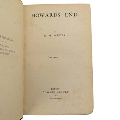 Lot 9 - FORSTER, E.M. 1910 - HOWARDS END - FIRST EDITION, SECOND ISSUE