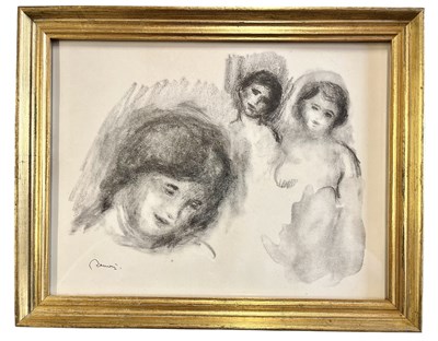 Lot 354 - PIERRE AUGUSTE RENOIR - LA PIERRE AU TROIS... - LITHOGRAPH, 1904 PUBL. AMBROISE VOLLARD