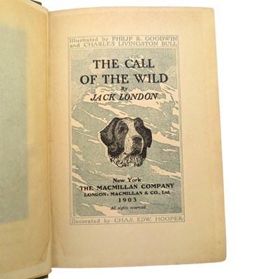 Lot 59 - LONDON, JACK - 1903 THE CALL OF THE WILD, FIRST EDITION, FIRST ISSUE