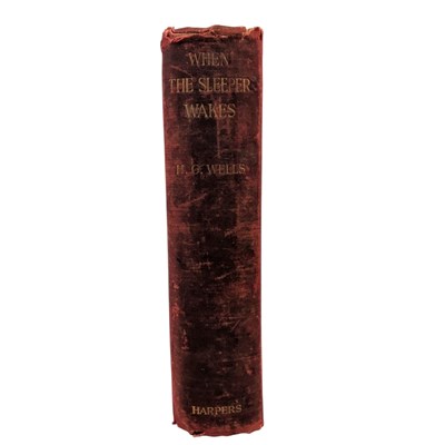 Lot 57 - WELLS, H.G. - 1899 WHEN THE SLEEPER WAKES, FIRST EDITION