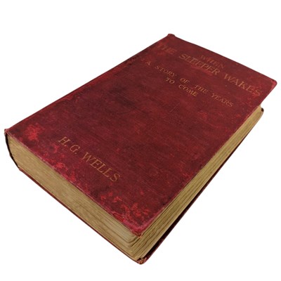 Lot 57 - WELLS, H.G. - 1899 WHEN THE SLEEPER WAKES, FIRST EDITION