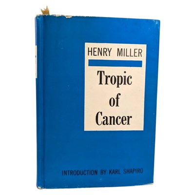 Lot 47 - MILLER, HENRY - 1961 THE TROPIC OF CANCER, FIRST EDITION WITH DUSTWRAPPER