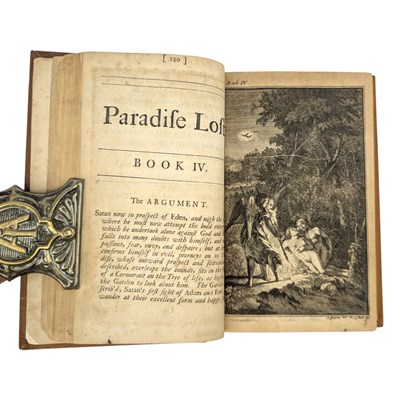 Lot 58 - MILTON, JOHN - 1707 PARADISE LOST, JACOB TONSON, EIGHTH EDITION