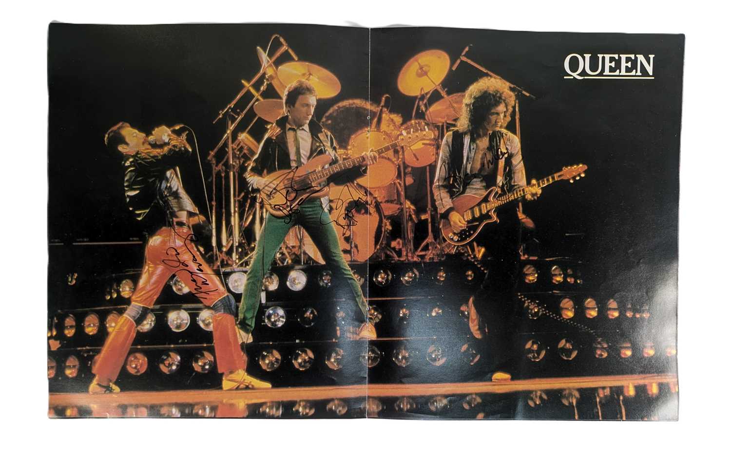 Lot 300 - QUEEN (BAND) - FULLY AUTOGRAPHED 1980 TOUR PROGRAMME