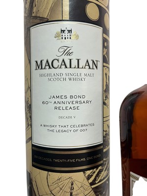 Lot 173 - JAMES BOND 007 - THE MACALLAN SINGLE MALT SCOTCH WHISKY 60TH ANNIVERSARY DECADE V