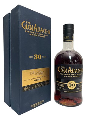 Lot 170 - THE GLENALLACHIE SPEYSIDE SINGLE MALT SCOTCH WHISKY AGED 20 YEARS BATH 3 BOTTLE