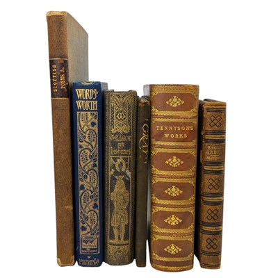 Lot 71 - SELECTION OF POETRY - FINE BINDINGS - TO INCLUDE TENNYSON, WORDSWORTH ETC
