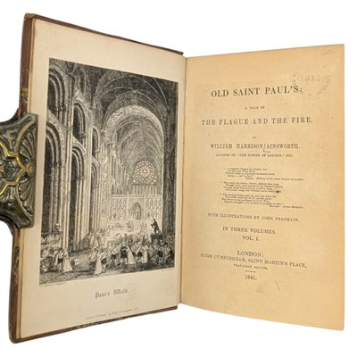 Lot 91 - AINSWORTH, WILLIAM HARRISON - 1841 OLD SAINT PAUL'S: A TALE OF THE PLAGUE AND THE FIRE