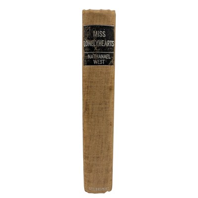 Lot 6 - WEST, NATHANAEL - 1933 MISS LONELYHEARTS, EXTREMELY RARE FIRST EDITION, FIRST ISSUE