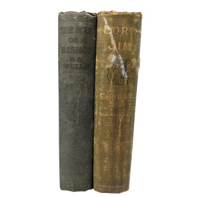 Lot 90 - CONRAD, JOSEPH - 1900 LORD JIM & WELLS, H.G. - 1917 THE SOUL OF A BISHOP, FIRST EDITIONS