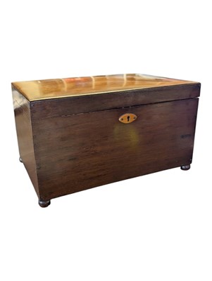 Lot 313 - 19TH CENTURY VICTORIAN MAHOGANY TEA CADDY