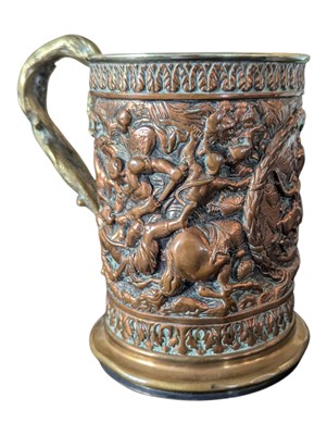 Lot 310 - MAPPIN & CO. - CIRCA 1863 VICTORIAN COPPER WIMBLEDON TANKARD