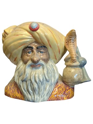 Lot 75 - ROYAL DOULTON CERAMIC CHARACTER JUG - THE SNAKE CHARMER