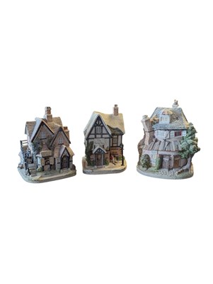 Lot 305 - KEVIN FRANCIS - THREE VINTAGE RESIN COTTAGE FIGURES