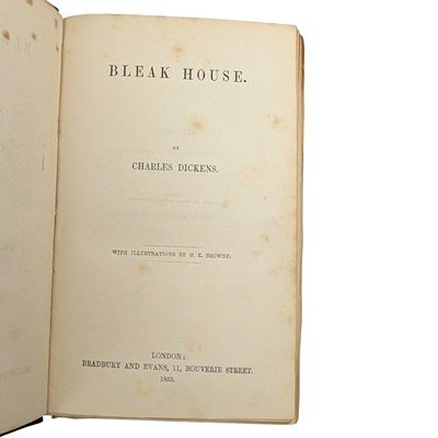 Lot 80 - DICKENS, CHARLES - 1853 BLEAK HOUSE, FIRST EDITION