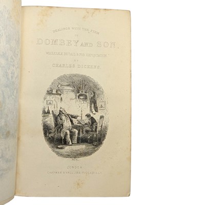 Lot 81 - THREE EARLY EDITIONS OF CHARLES DICKENS TO INCLUDE DOMBEY AND SONS ETC