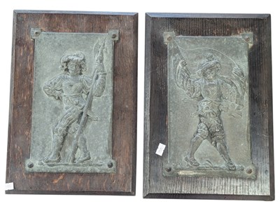 Lot 318 - TWO RENAISSANCE IRON WORK PLAQUES