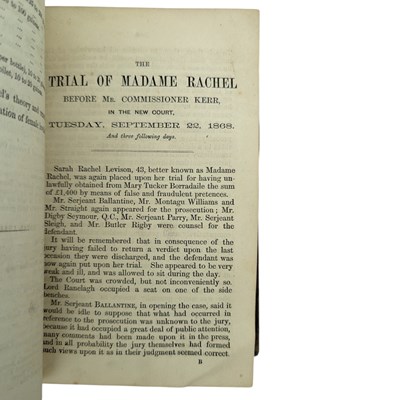 Lot 82 - A COMPILATION OF TRIAL REPORTS FROM THE MID-19TH C. TO INCLUDE THE TRIAL OF DR E. W. PRITCHARD ETC