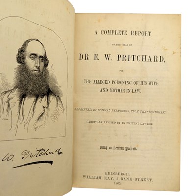 Lot 82 - A COMPILATION OF TRIAL REPORTS FROM THE MID-19TH C. TO INCLUDE THE TRIAL OF DR E. W. PRITCHARD ETC