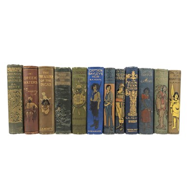 Lot 155 - LARGE SELECTION OF G.A. HENTY ADVENTURE NOVELS, INCLUDING SOME FIRST EDITIONS