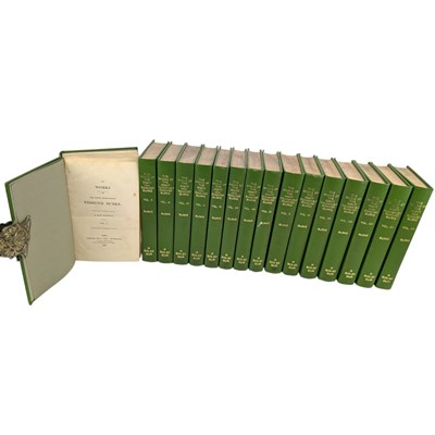 Lot 85 - BURKE, EDMUND - 1826 THE WORKS OF THE RIGHT HON. EDMUND BURKE, 16 VOLS