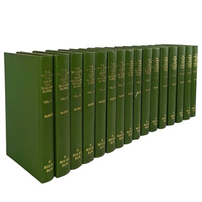Lot 85 - BURKE, EDMUND - 1826 THE WORKS OF THE RIGHT HON. EDMUND BURKE, 16 VOLS