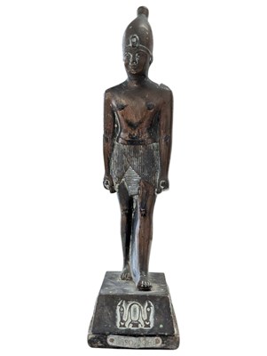 Lot 339 - EGYPTIAN PHARAONIC HANDMADE ANCIENT RAMSES II COPPER STATUE