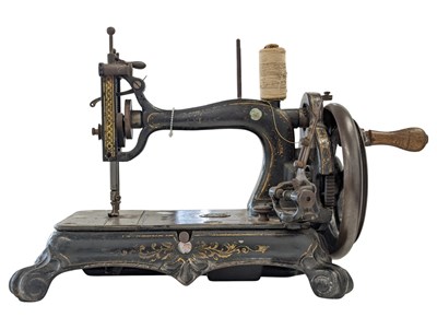 Lot 341 - S. DAVIS & CO, LONDON - 19TH CENTURY SEWING MACHINE
