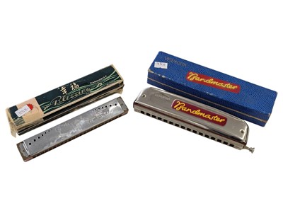 Lot 12 - HARMONICA INSTRUMENTS - TWO VINTAGE 20TH CENTURY HARMONICAS