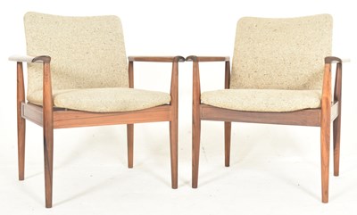 Lot 45 - FINN JUHL FOR FRANCE & SON - PAIR OF ARMCHAIRS