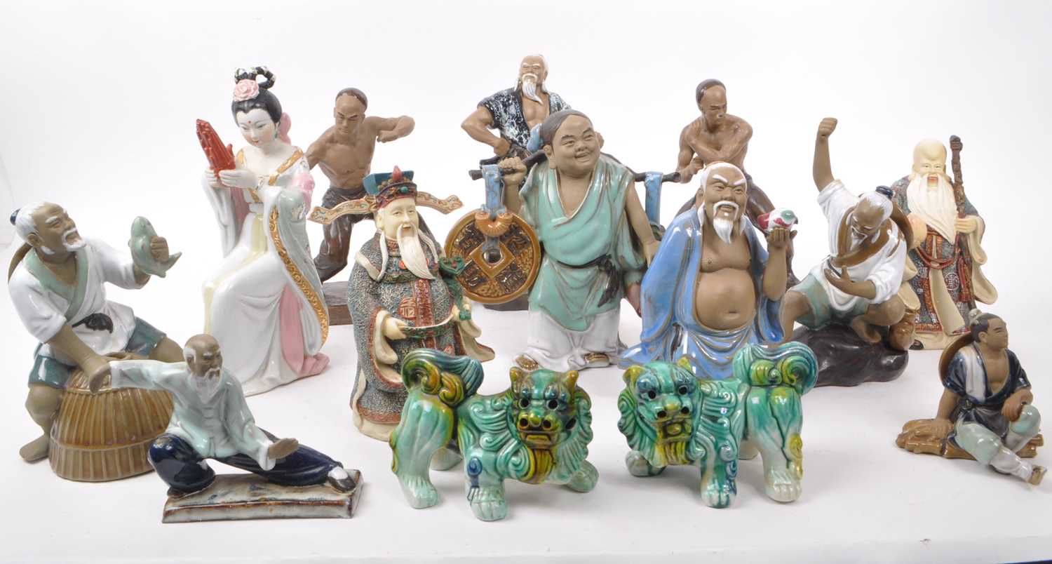 Lot 31 - LARGE COLLECTION OF CHINESE MUD MEN FIGURINES