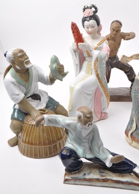 Lot 31 - LARGE COLLECTION OF CHINESE MUD MEN FIGURINES