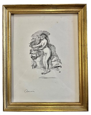 Lot 377 - PIERRE AUGUSTE RENOIR - FEMME AU CEP DE VIGNE, 1E - LITHOGRAPH, PUBL. VOLLARD