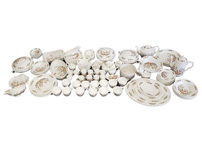 Lot 138 - AYNSLEY - COTTAGE GARDEN - LARGE VINTAGE BONE CHINA DINNER SERVICE