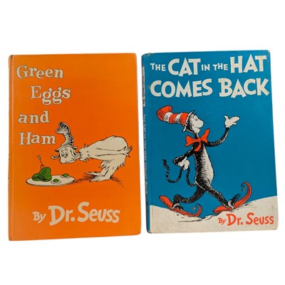 Lot 178 - DR. SEUSS - THE CAT IN THE HAT COMES BACK & GREEN EGGS AND HAM, FIRST UK EDITIONS