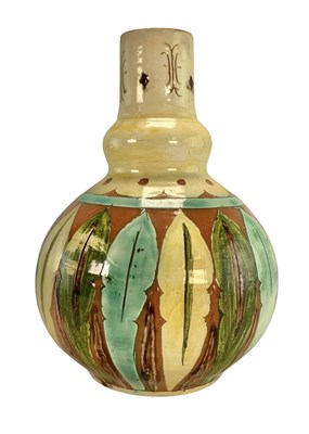 Lot 1 - VIOLET WOODHOUSE FOR DELLA ROBBIA POTTERY - C. 1895-1906 HAND PAINTED POTTERY VASE