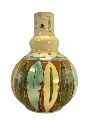 Lot 1 - VIOLET WOODHOUSE FOR DELLA ROBBIA POTTERY - C. 1895-1906 HAND PAINTED POTTERY VASE