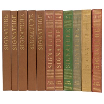 Lot 200 - SIGNATURE: A QUADRIMESTRIAL OF TYPOGRAPHY AND GRAPHIC ARTS 1935-1954 - ORIGINAL AND NEW SERIES
