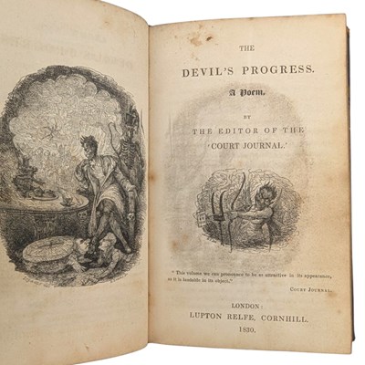 Lot 180 - THE DEVIL'S WALK BY COLERIDGE, SOUTHEY/ PROFESSOR PORSON; 1830 THE DEVIL'S PROGRESS, BOUND IN ONE