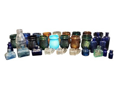Lot 115 - COLLECTION OF 19TH CENTURY VICTORIAN GLASS FAIRY LIGHT BOTTLES & MORE